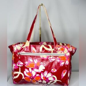 CHANEL FLORA VINYL TOTE BAG